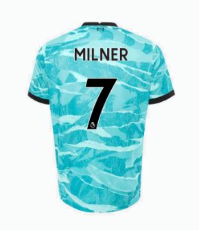 James Milner 7 Liverpool 20-21 Away Soccer Jersey Shirt